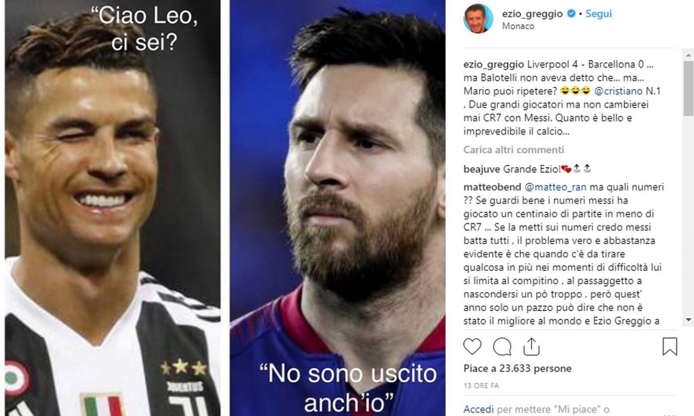 Barcellona e Messi salutano la Champions, Ezio Greggio punzecchia Balotelli: 'Cosa dicevi Mario?'