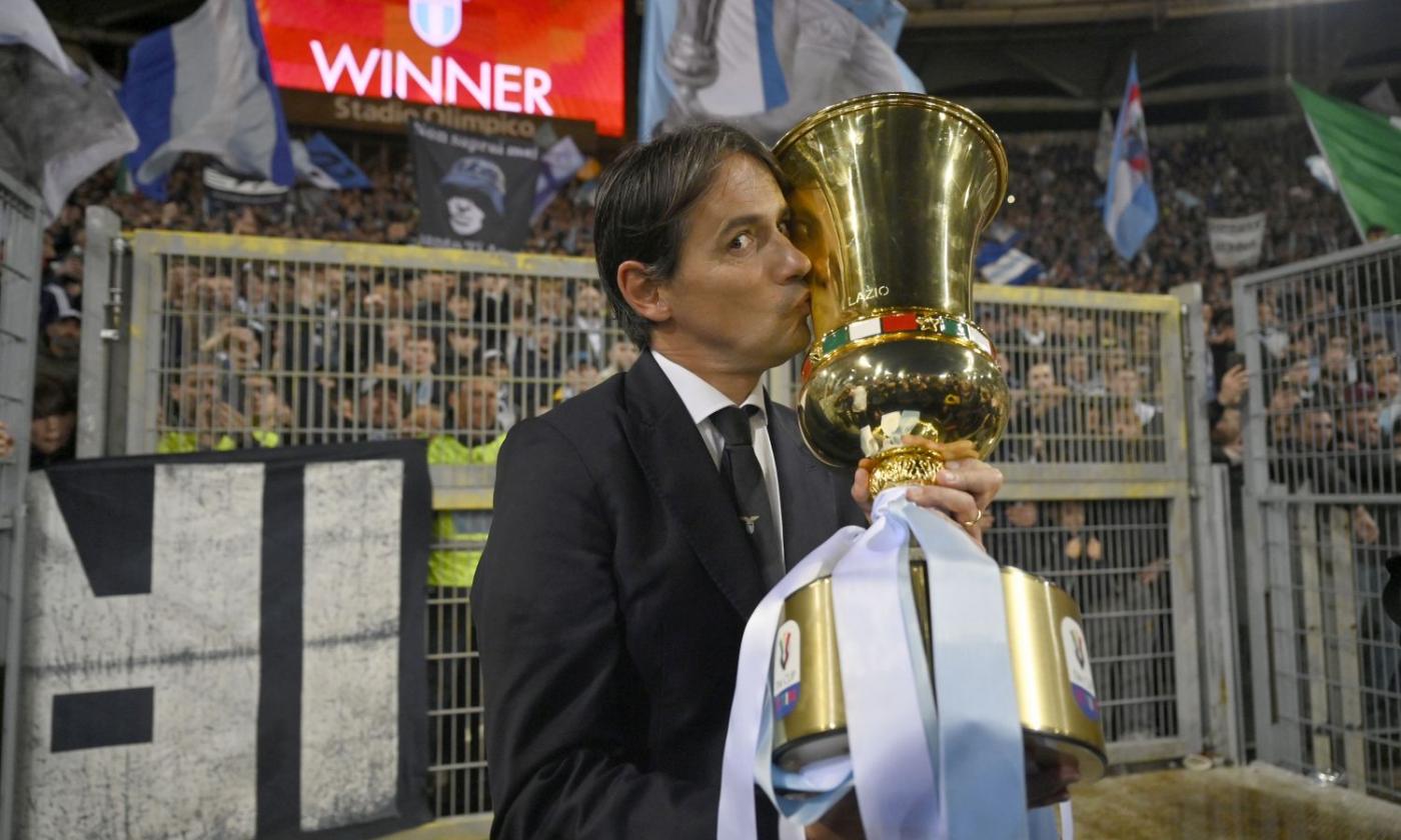 Watch: Simone Inzaghi hugs his son after big win against Juve