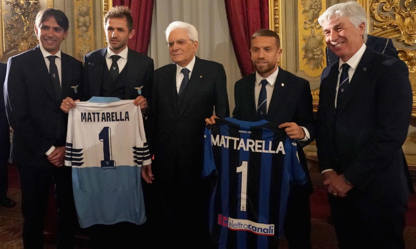 Finale di Coppa Italia: Lazio e Atalanta al Quirinale dal presidente Mattarella