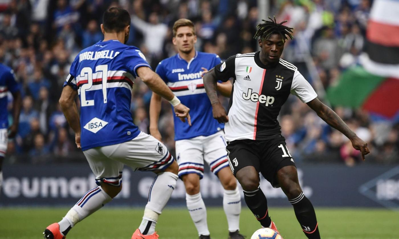 Sampdoria-Juventus, le pagelle di CM: spiccano Praet e Kean, male Rugani e Dybala