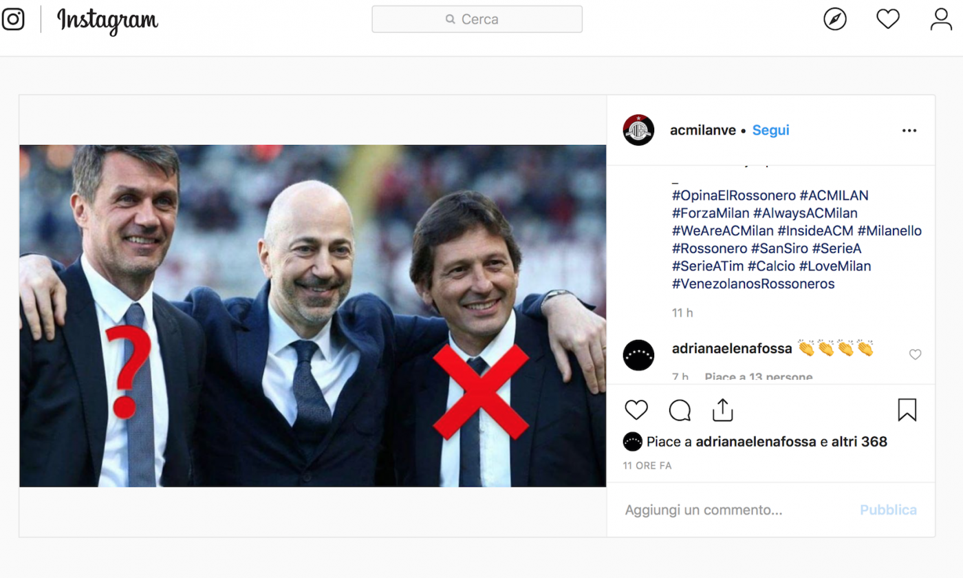 Anche Leonardo e Maldini via dal Milan: la moglie di Paolo applaude su Instagram