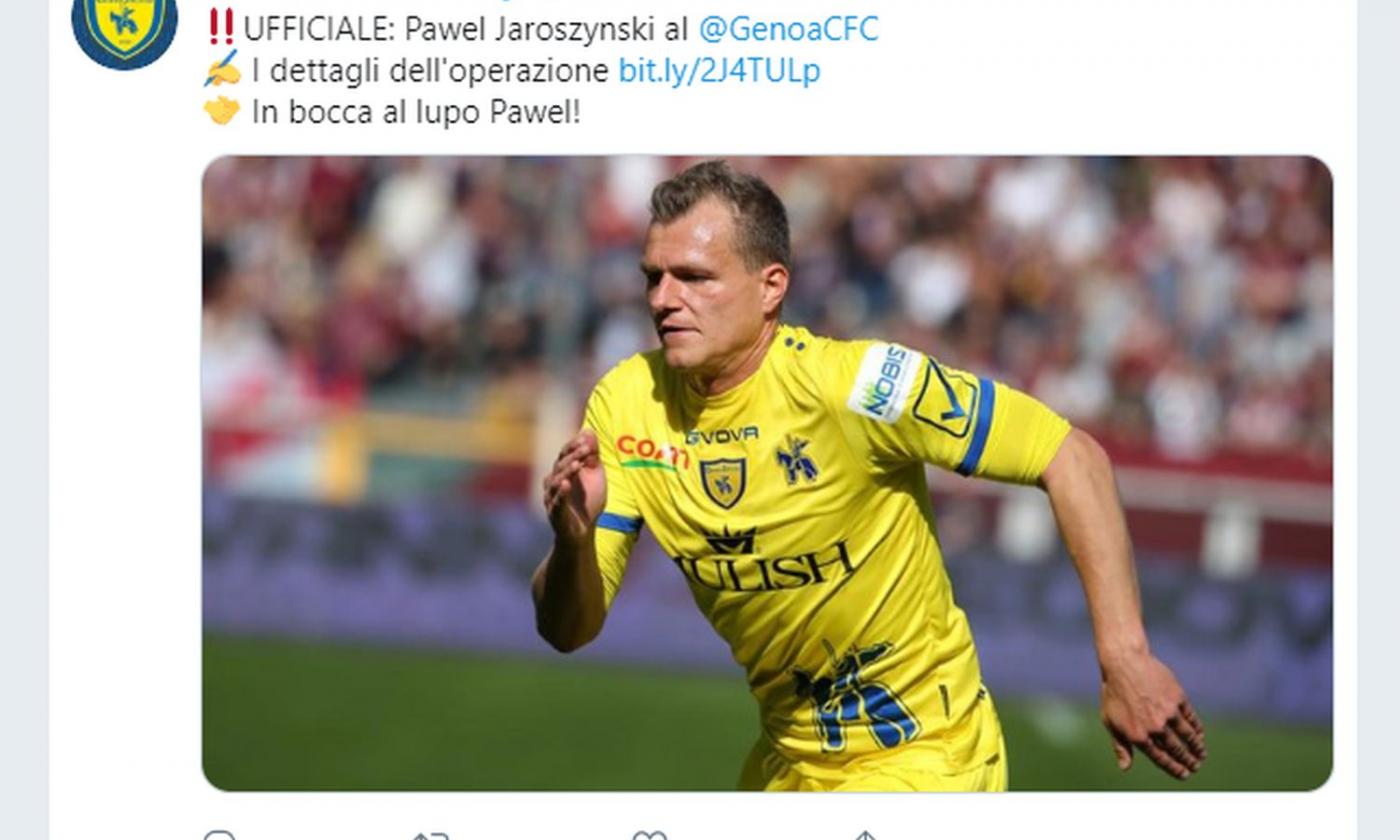 Genoa, UFFICIALE: dal Chievo arriva Jaroszynski