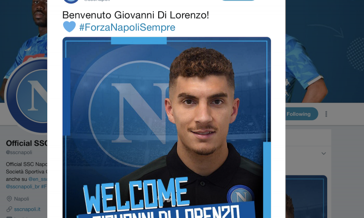 Napoli, UFFICIALE: preso Di Lorenzo