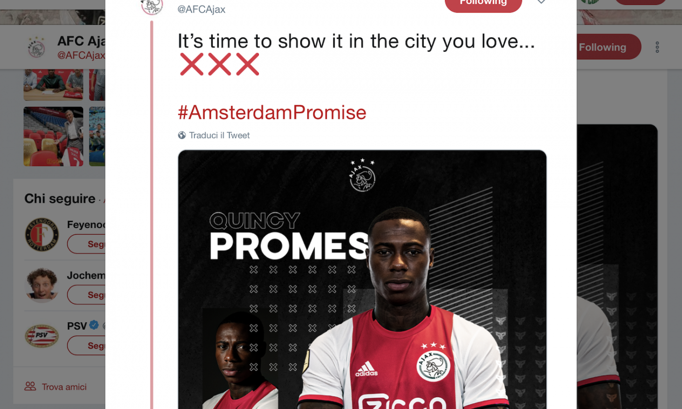 Official: Former Arsenal target Quincy Promes signs for Ajax