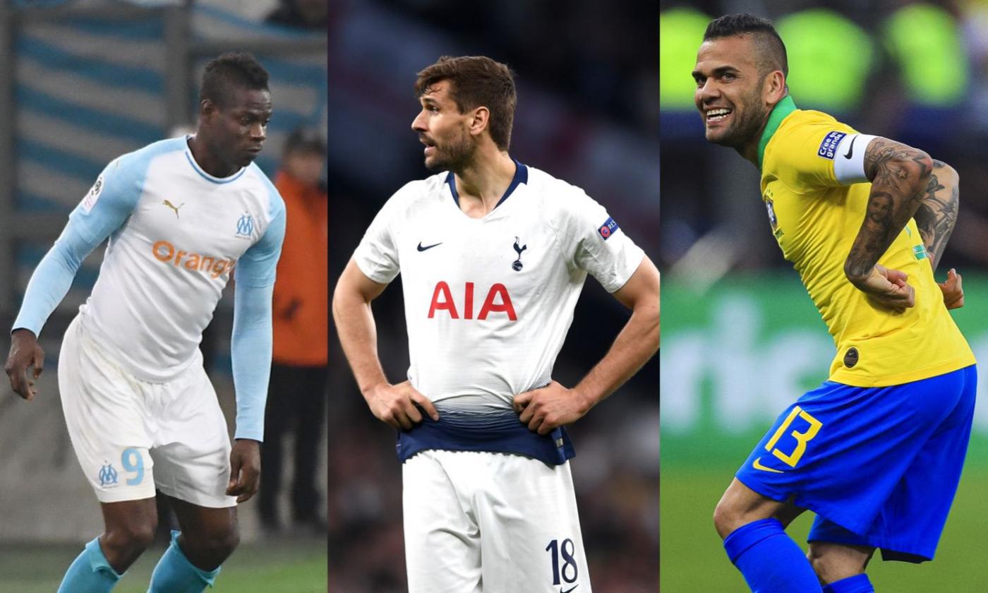 Da Balotelli a Dani Alves e Llorente: la top 10 degli svincolati di lusso