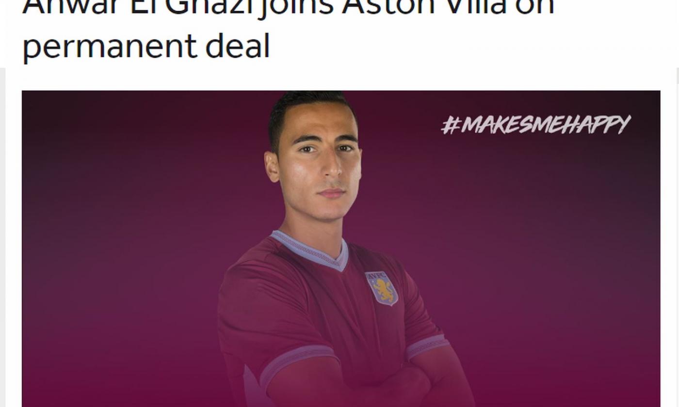 Aston Villa, UFFICIALE: riscattato El Ghazi