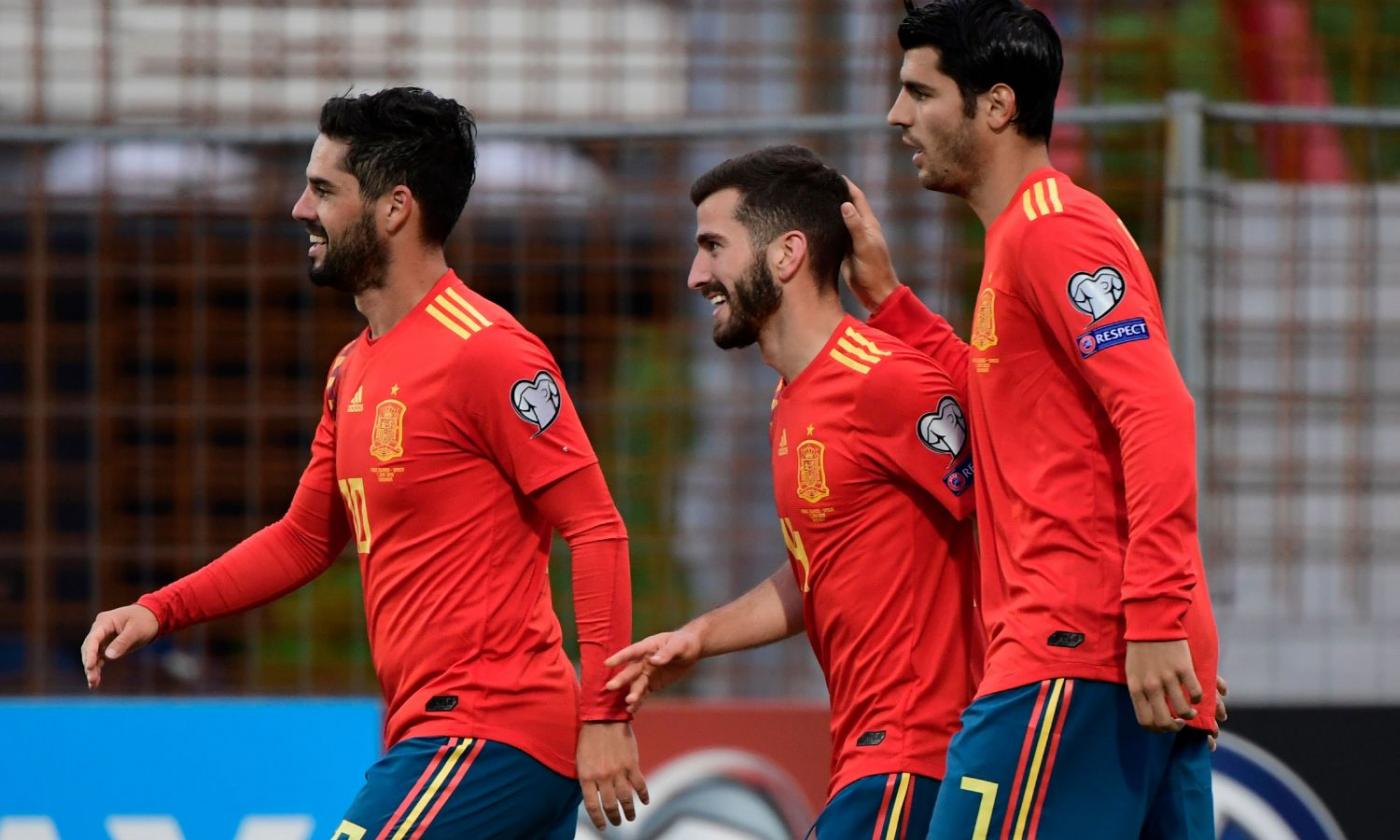 Spagna-Svezia, le formazioni ufficiali: Asensio contro Olsen