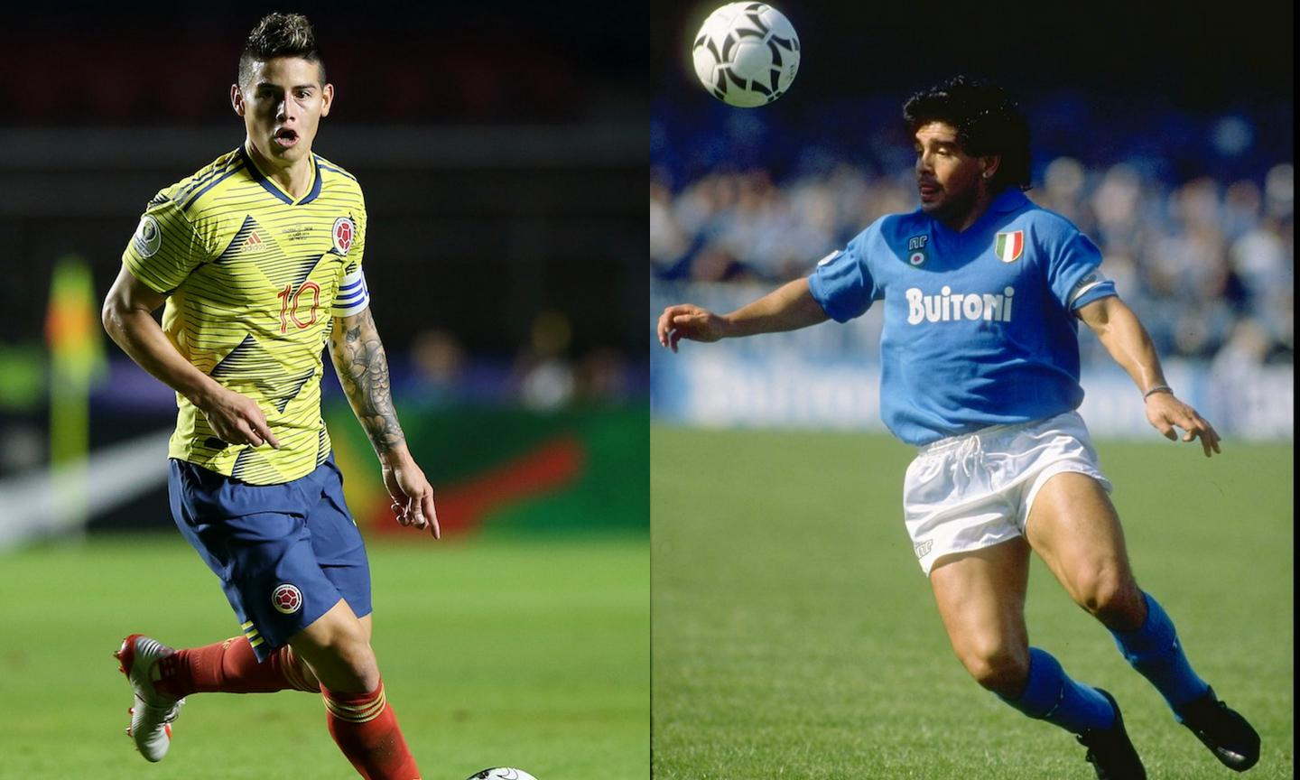 Napoli, l'idea di Ancelotti: la 10 di Maradona a James Rodriguez? VOTA