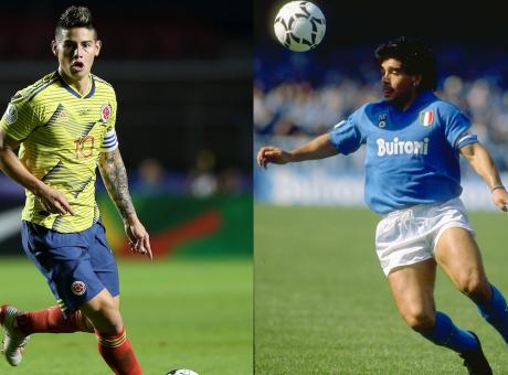 Napoli, l'idea di Ancelotti: la 10 di Maradona a James Rodriguez? VOTA