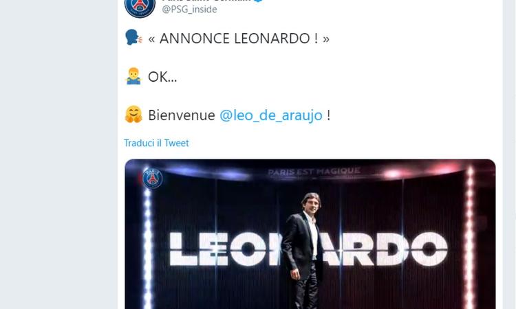 Psg, UFFICIALE: Leonardo nuovo ds: 'Sono entusiasta, ho grande energia'