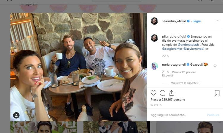 Real Madrid, Sergio Ramos in viaggio di nozze: spunta anche Keylor Navas