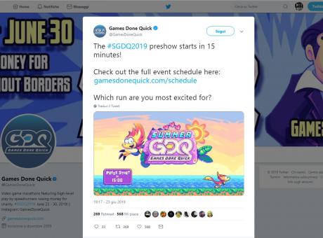 Esports e beneficenza: Summer Games Done Quick, la maratona per Medici senza Frontiere