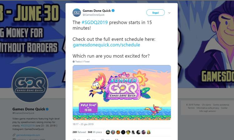 Esports e beneficenza: Summer Games Done Quick, la maratona per Medici senza Frontiere