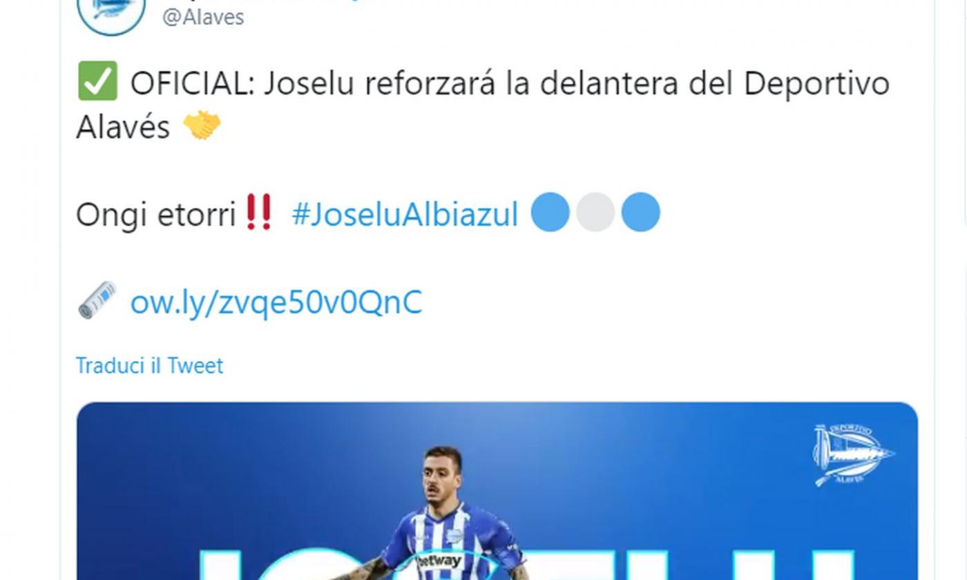 Deportivo Alavés, UFFICIALE: arriva Joselu