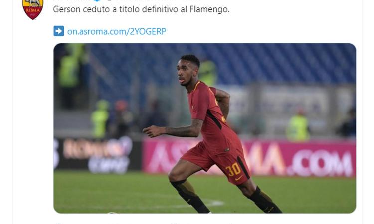 Roma, UFFICIALE: Gerson al Flamengo. Le cifre dell'operazione
