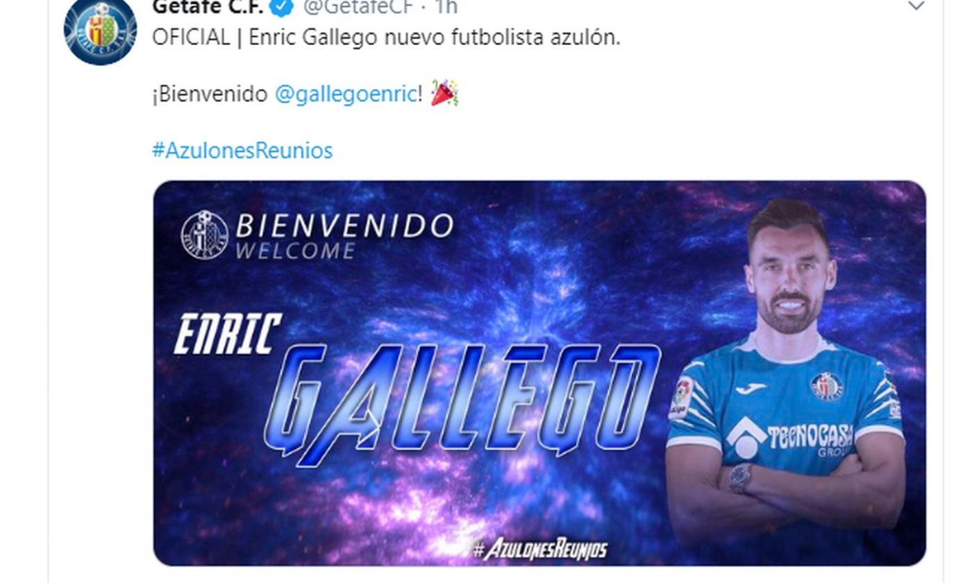 Getafe, UFFICIALE: arriva Gallego