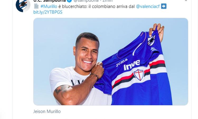 Sampdoria: problemi per la cessione di Murillo