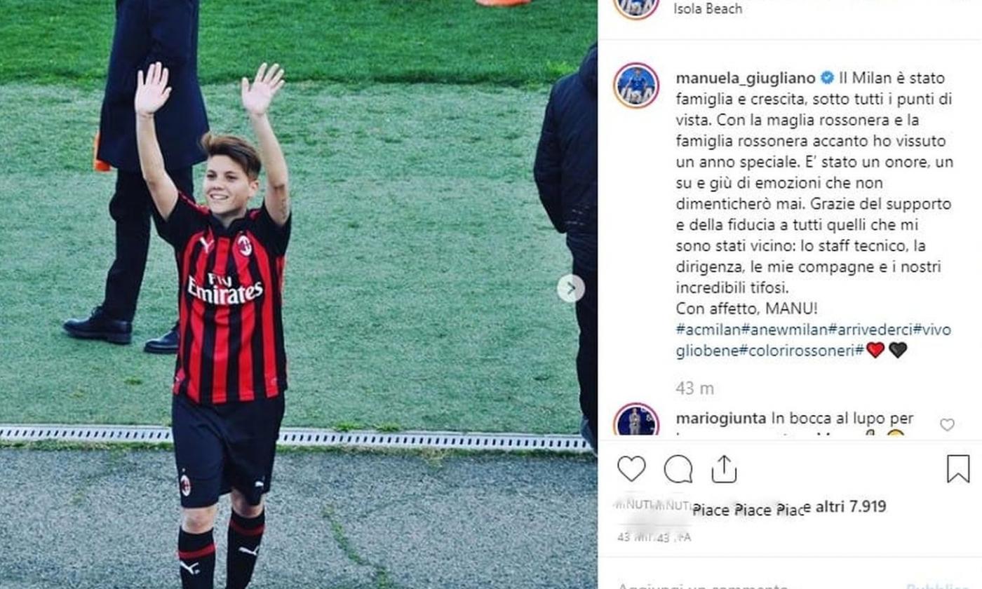 Milan femminile, saluta Giugliano: 'Un onore, emozioni che non dimenticherò'