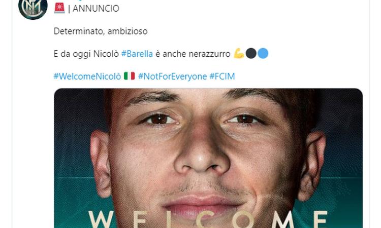 Inter, UFFICIALE: arriva Barella