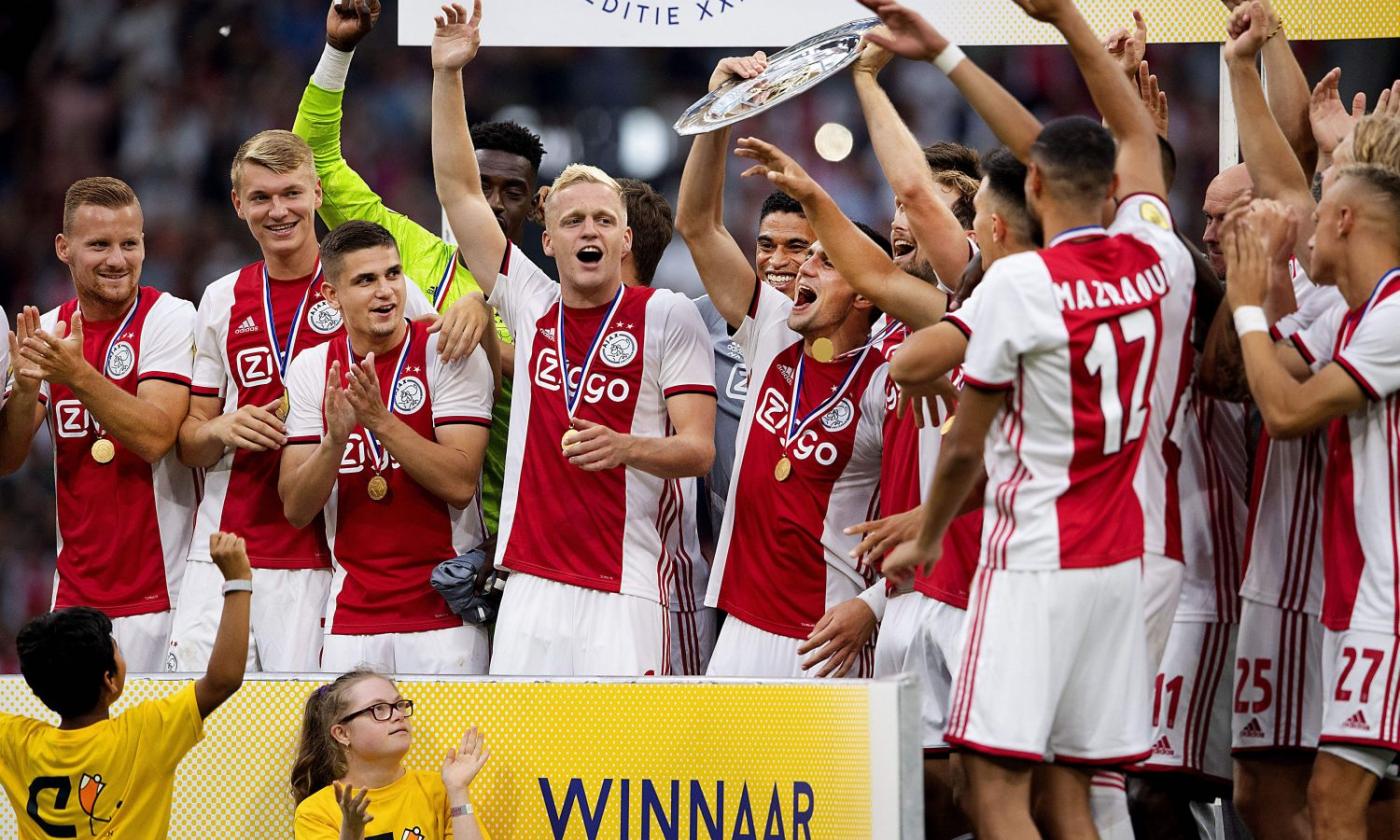 Ajax, la Supercoppa d'Olanda è tua: 2-0 al PSV con Dolberg-Blind