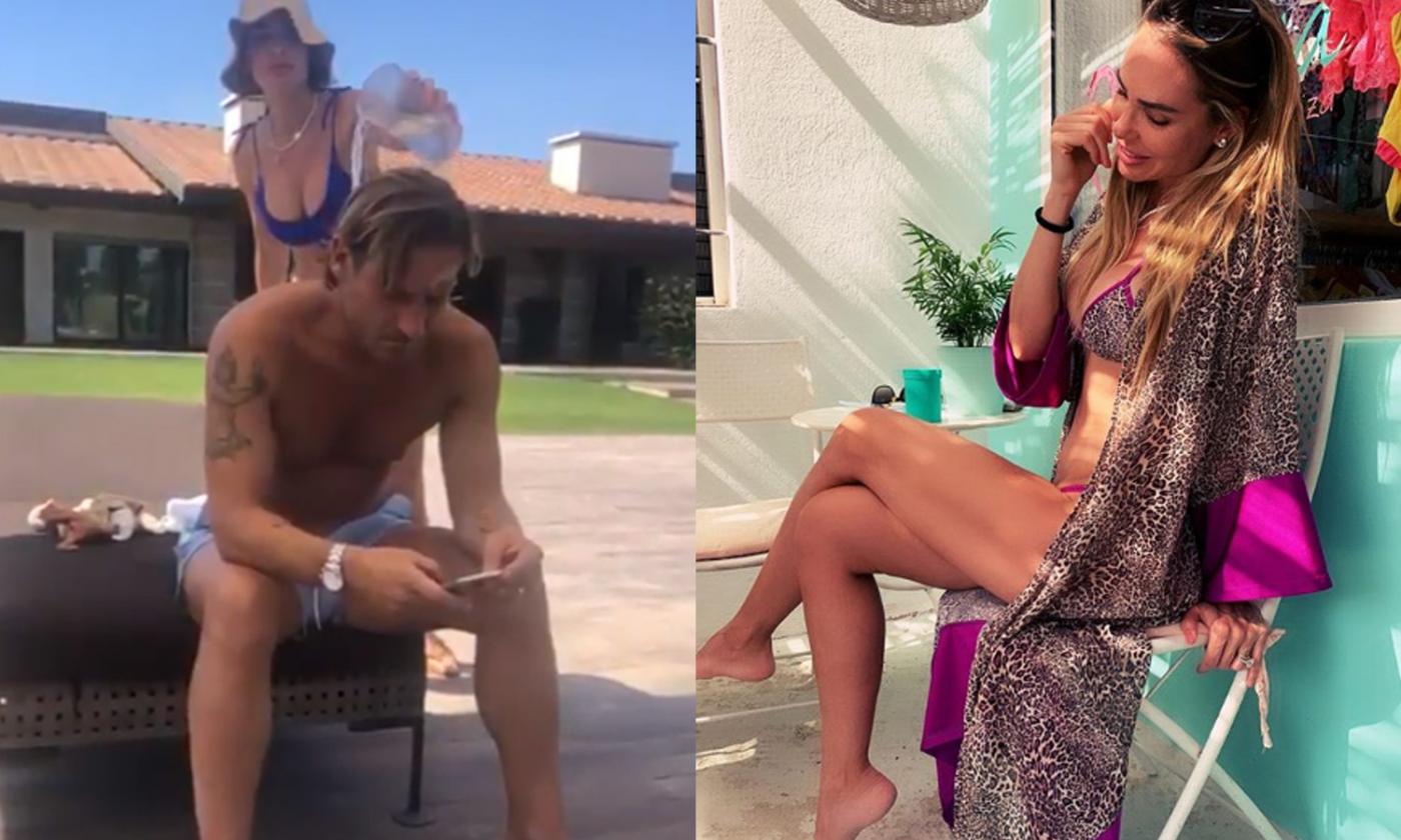 Ilary, gavettone in bikini a Totti! FOTO e VIDEO