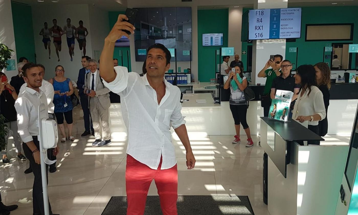 Buffon arrives for Juventus medical