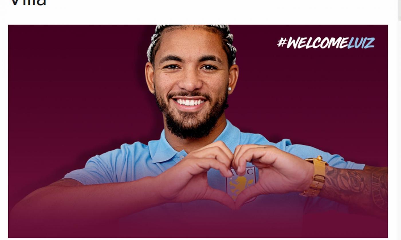 Aston Villa, UFFICIALE: Douglas Luiz dal Manchester City