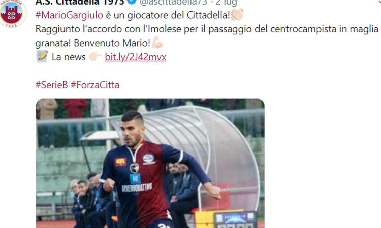 Cittadella, UFFICIALE: ecco Gargiulo
