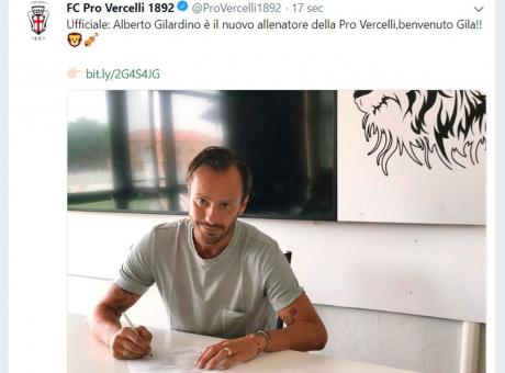 Pro Vercelli, Gilardino: 'Non vedo l'ora di cominciare. Potevo tornare al Parma ma...'
