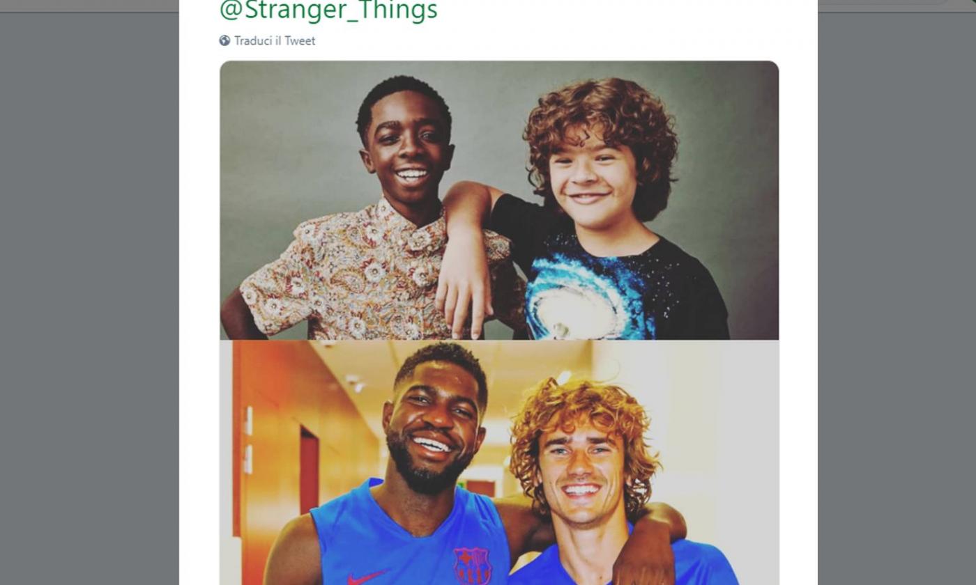 Griezmann e Umtiti come Dustin e Lucas di Stranger Things FOTO