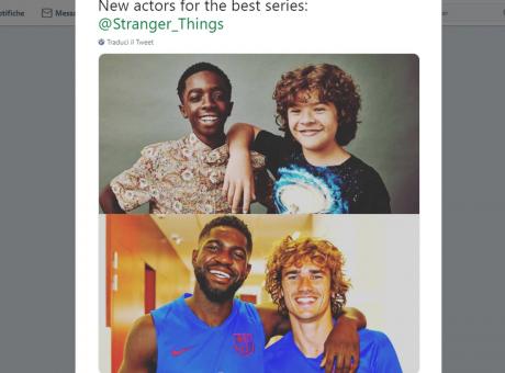 Griezmann e Umtiti come Dustin e Lucas di Stranger Things FOTO