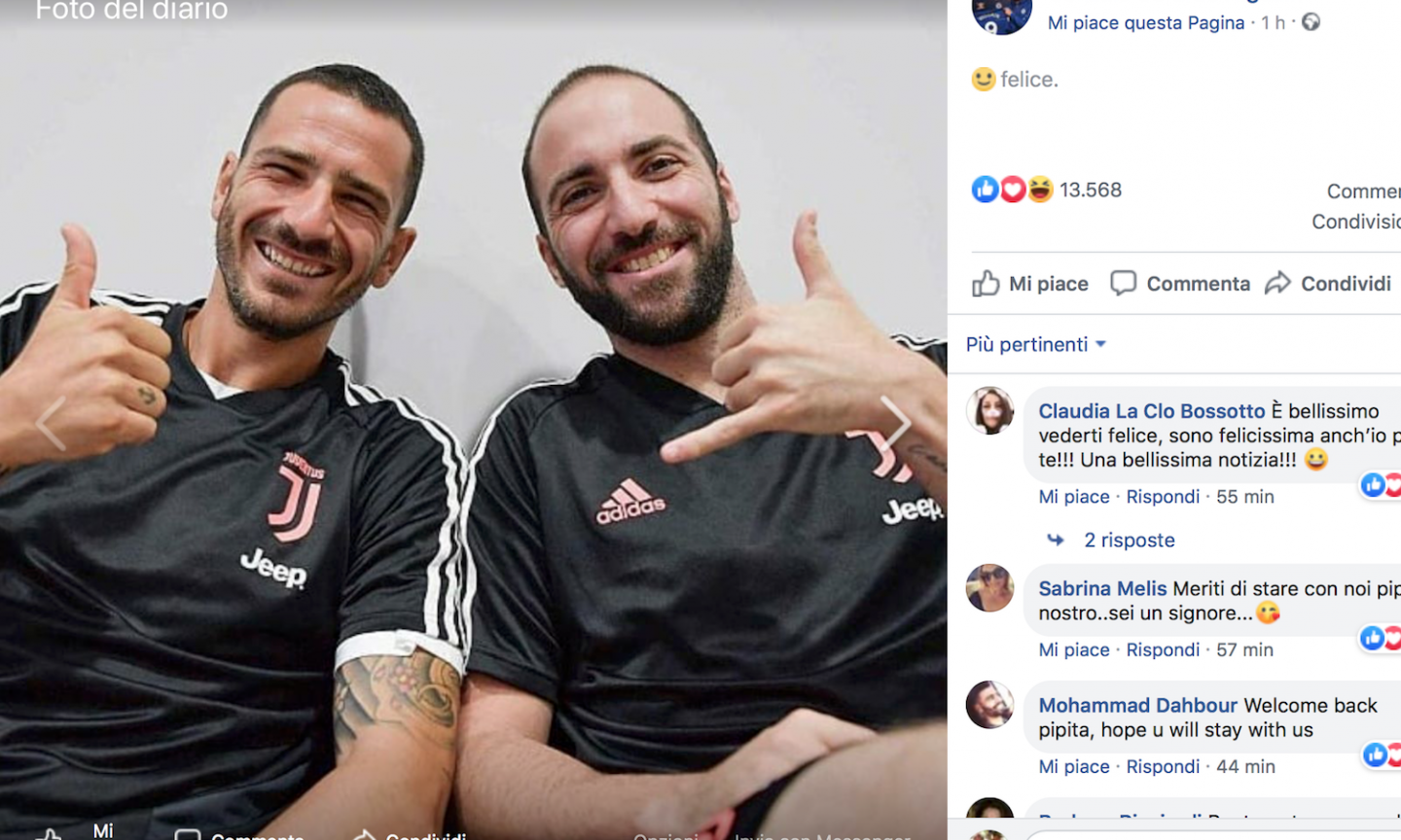 Juve, fissate le condizioni per l'addio di Higuain