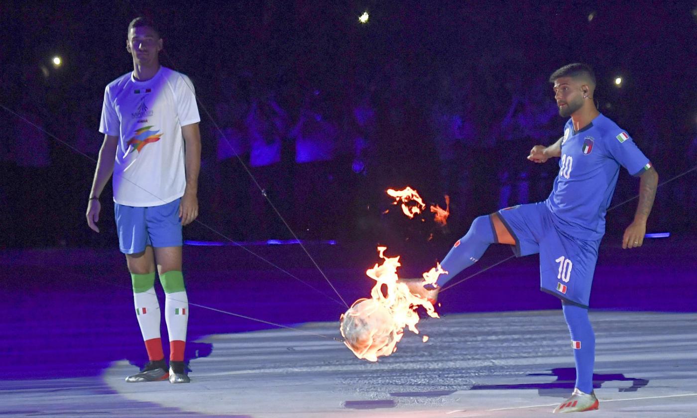 Napoli: Insigne e Meret accendono le Universiadi