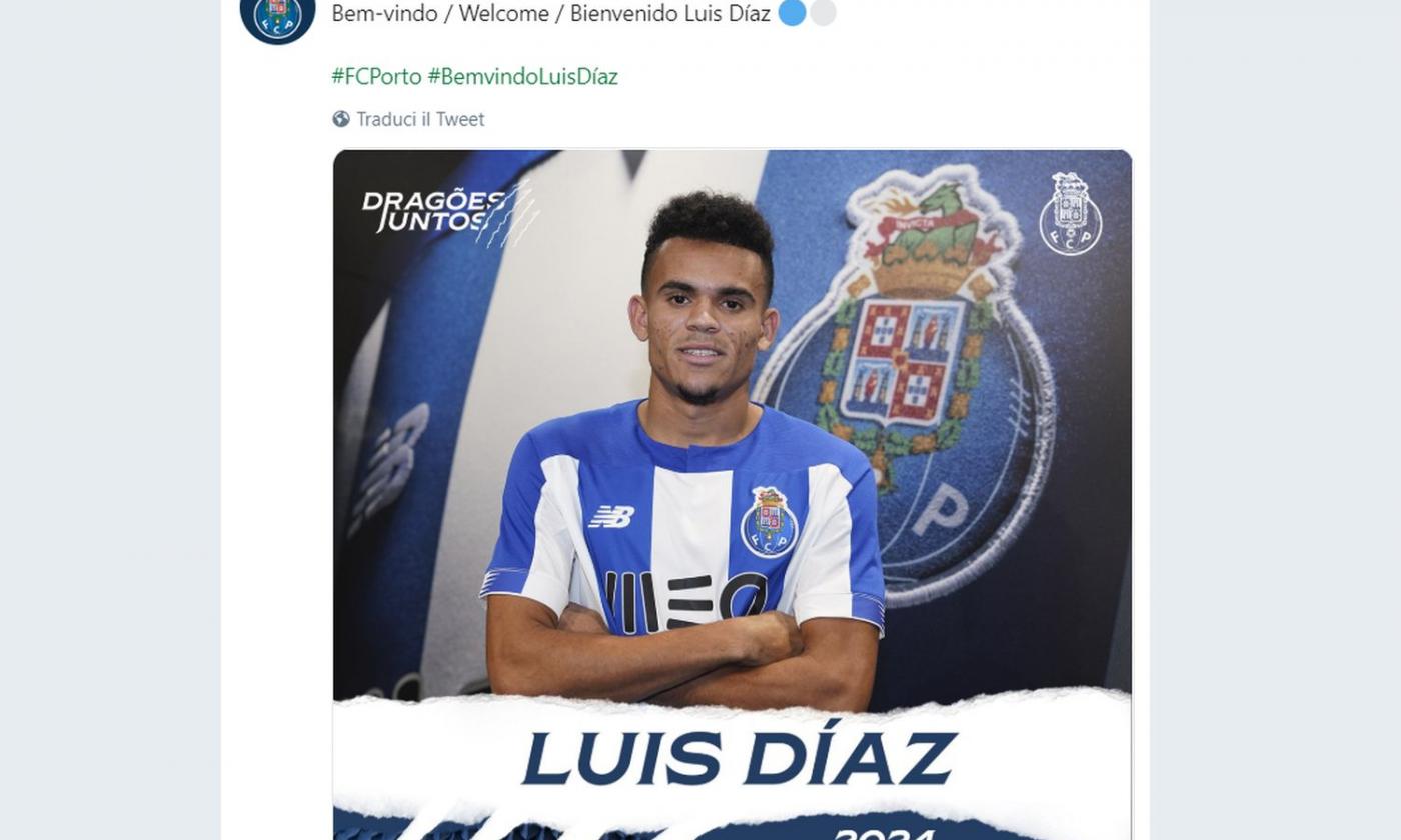 Porto: lo spettacolare gol in rovesciata di Luis Diaz VIDEO