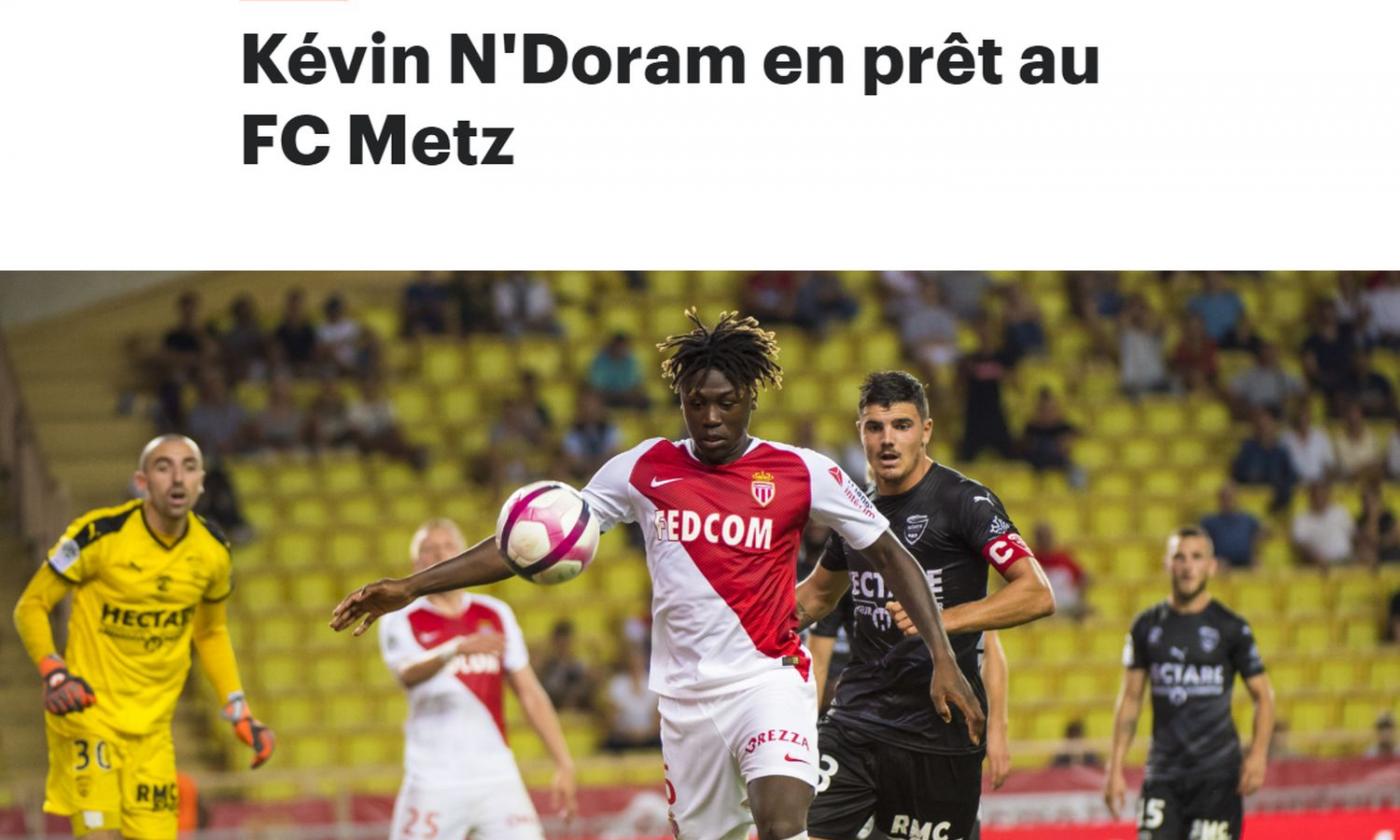 Monaco, UFFICIALE: N'Doram in prestito al Metz