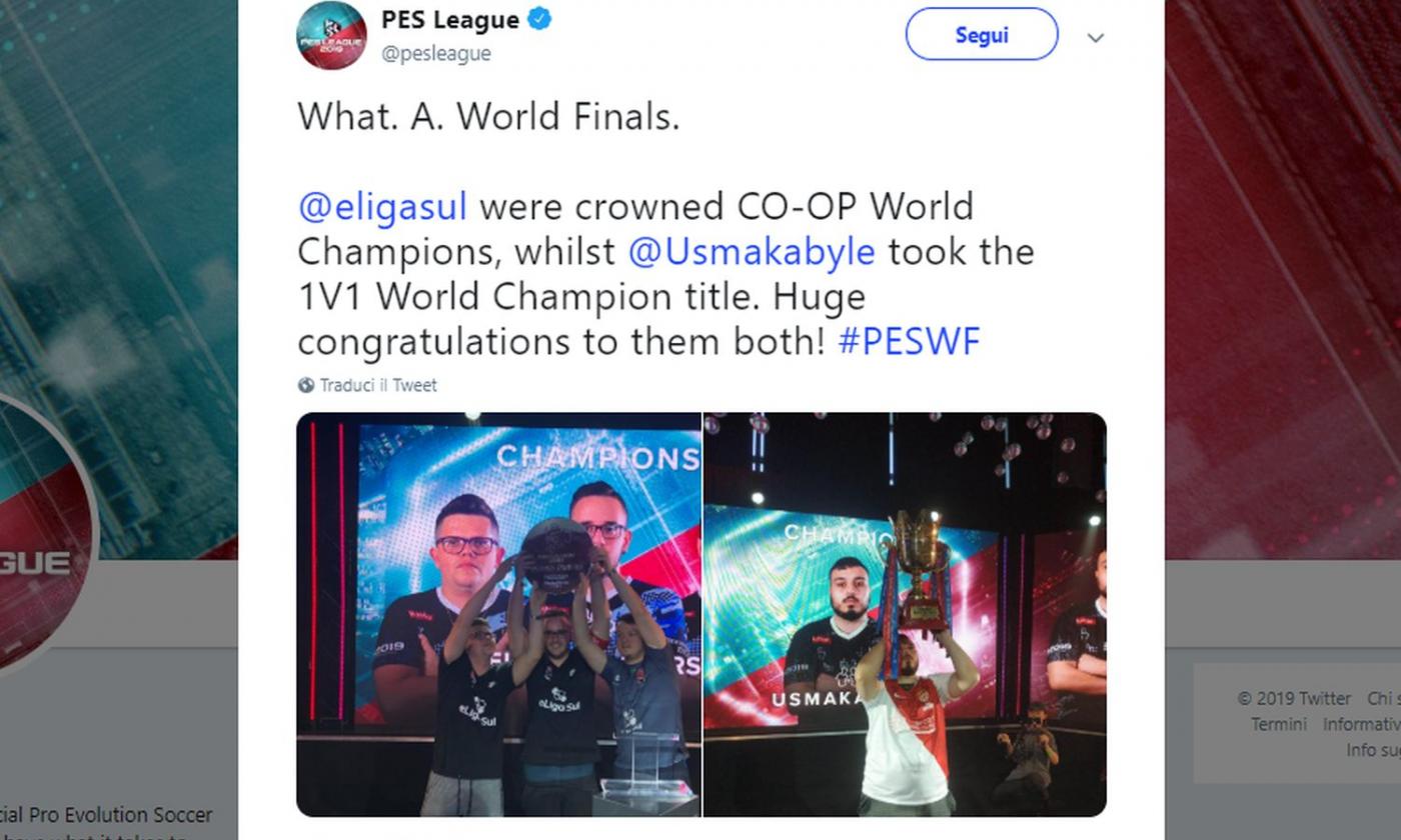 PES League 2019: l'italiano Ettorito secondo nelle finali mondiali, vince il francese Usmakabyle