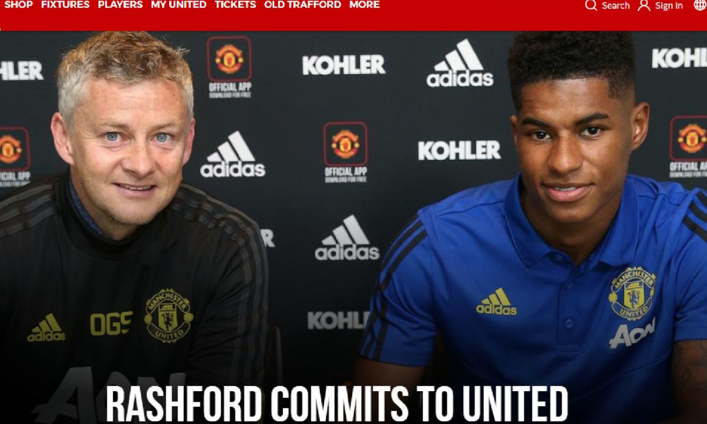 Manchester United, UFFICIALE: blindato Rashford 