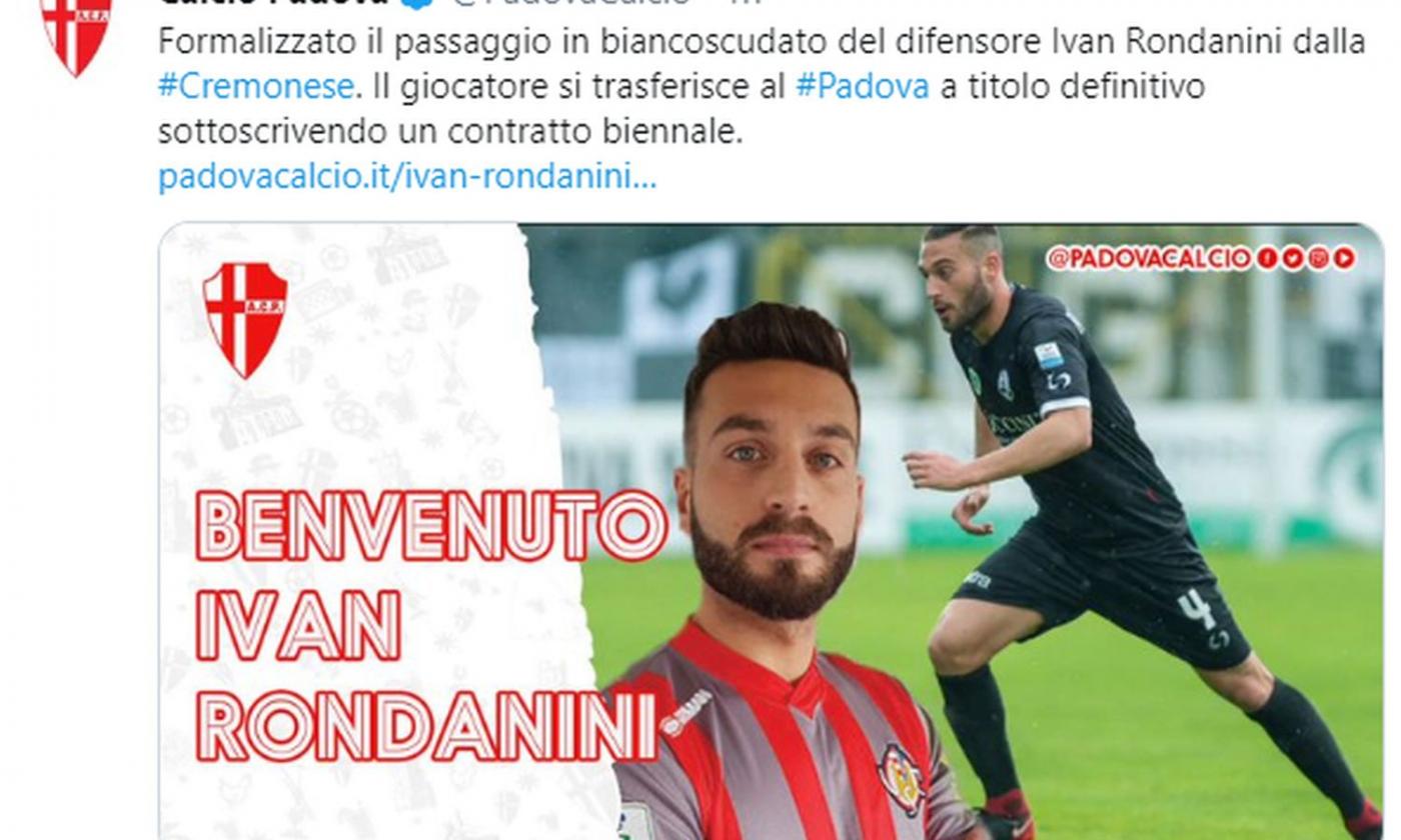 Padova, UFFICIALE: preso un difensore ex Milan