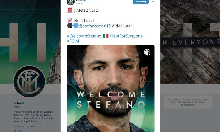 OFFICIAL: Stefano Sensi joins Inter on loan with option to buy
