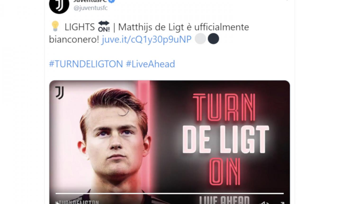 Official: Matthijs De Ligt joins Juventus