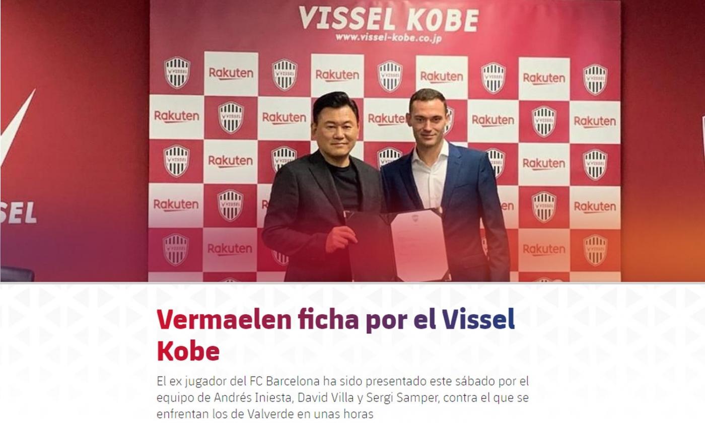 Barcellona, UFFICIALE: Vermaelen raggiunge Iniesta in Giappone