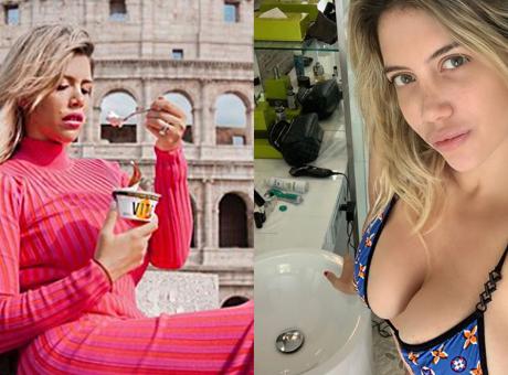 Wanda in rosa a Roma, ma per Icardi il futuro resta un giallo... FOTO