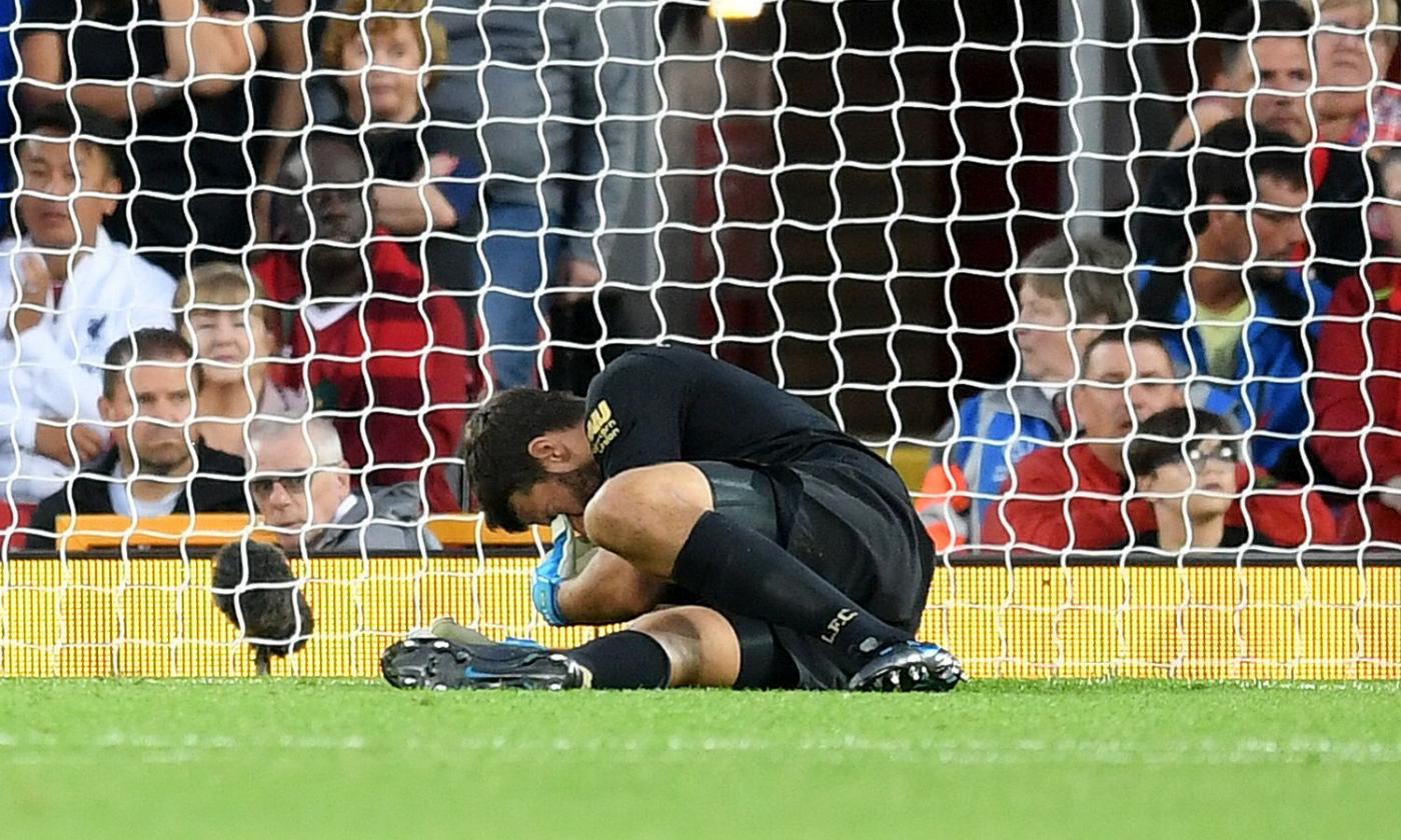 Liverpool, UFFICIALE: le condizioni e i tempi di recupero di Alisson