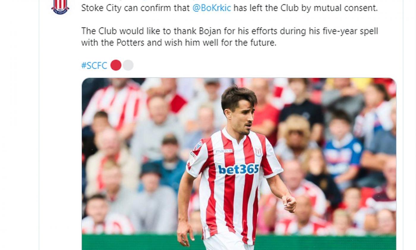 Stoke City, UFFICIALE: addio a Bojan 