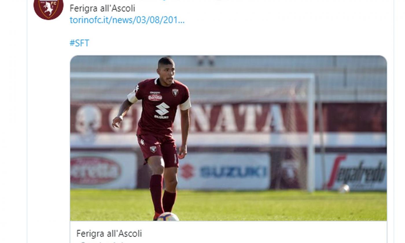 Ascoli, UFFICIALE: arriva un difensore del Torino