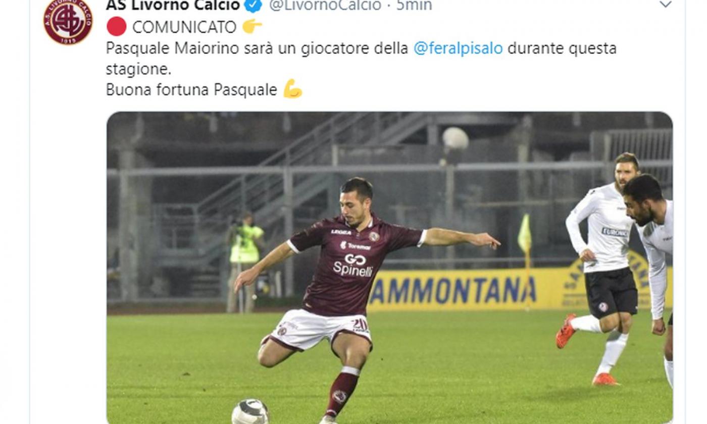 Livorno, UFFICIALE: ceduto un attaccante