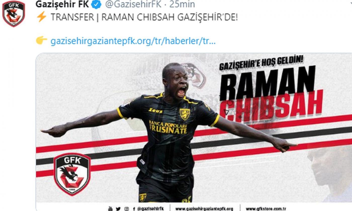 Frosinone, UFFICIALE: Chibsah in Turchia