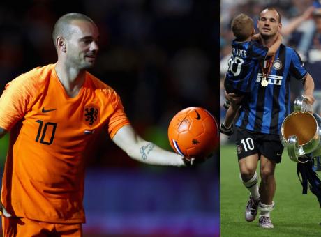 Chiude Sneijder, eroe del Triplete, il più totale degli olandesi. Nel 2010 avrebbe meritato il Pallone d'Oro