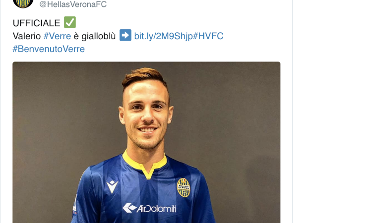 Verona, Verre: 'Per battere la Juve punteremo sulle palle inattive'