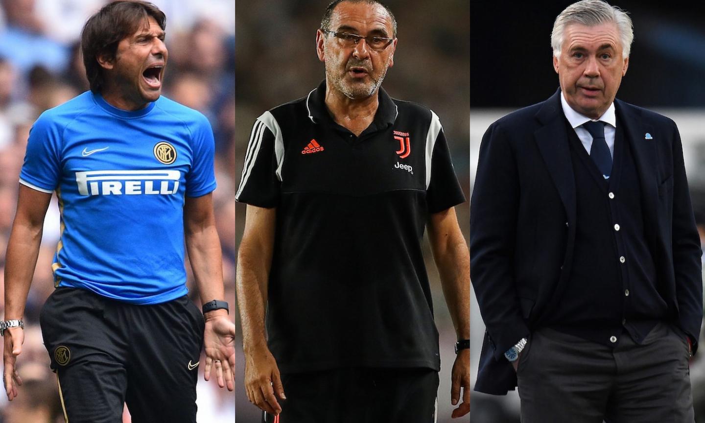 Stipendi allenatori: Conte davanti a Sarri e Ancelotti. Giampaolo dietro a Fonseca e Mihajlovic